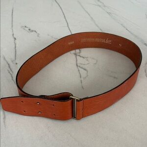 American Heritage Vera | Wide Leather Waist Belt | Double Brown Leather Belt